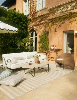 Peggy Outdoor Oval Coffee Table by Sarah Sherman Samuel