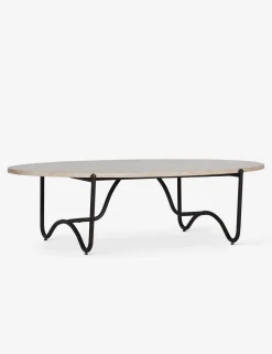 Peggy Outdoor Oval Coffee Table by Sarah Sherman Samuel