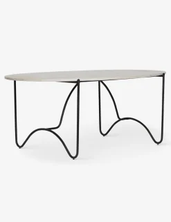 Peggy Outdoor Oval Dining Table by Sarah Sherman Samuel