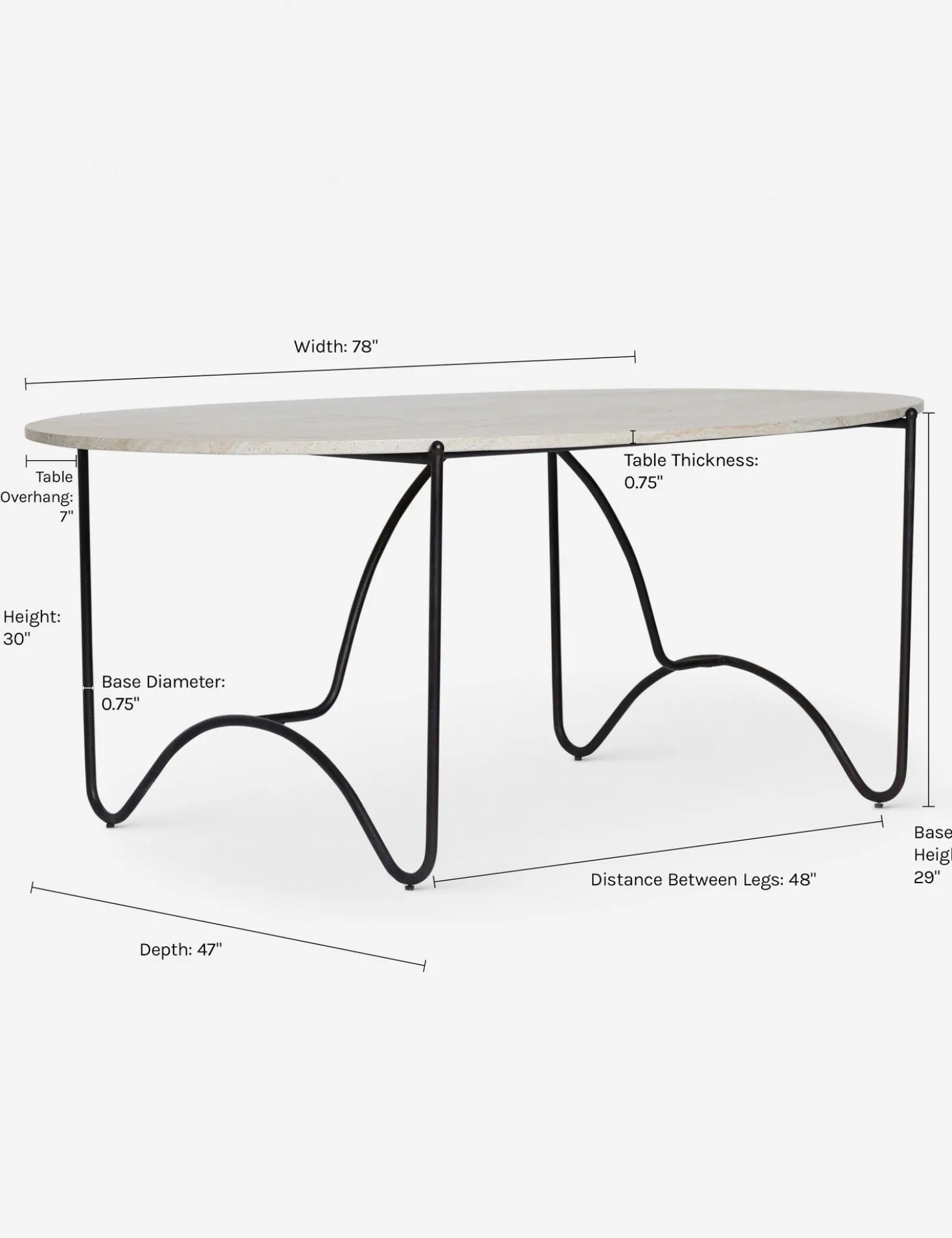 Peggy Outdoor Oval Dining Table by Sarah Sherman Samuel