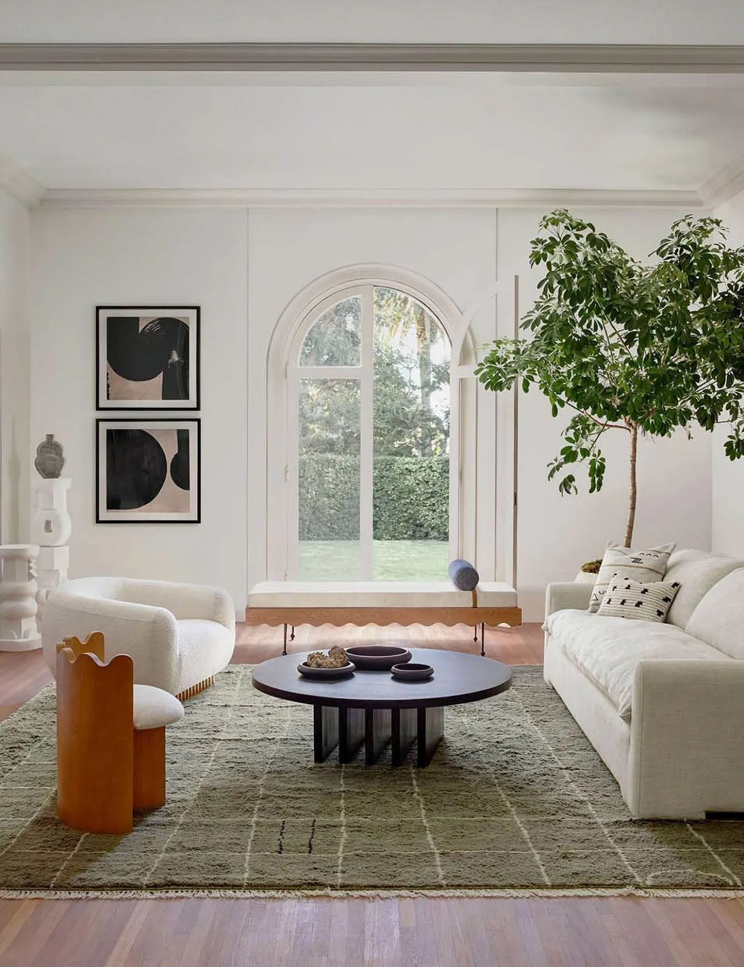 Pentwater Round Coffee Table by Sarah Sherman Samuel