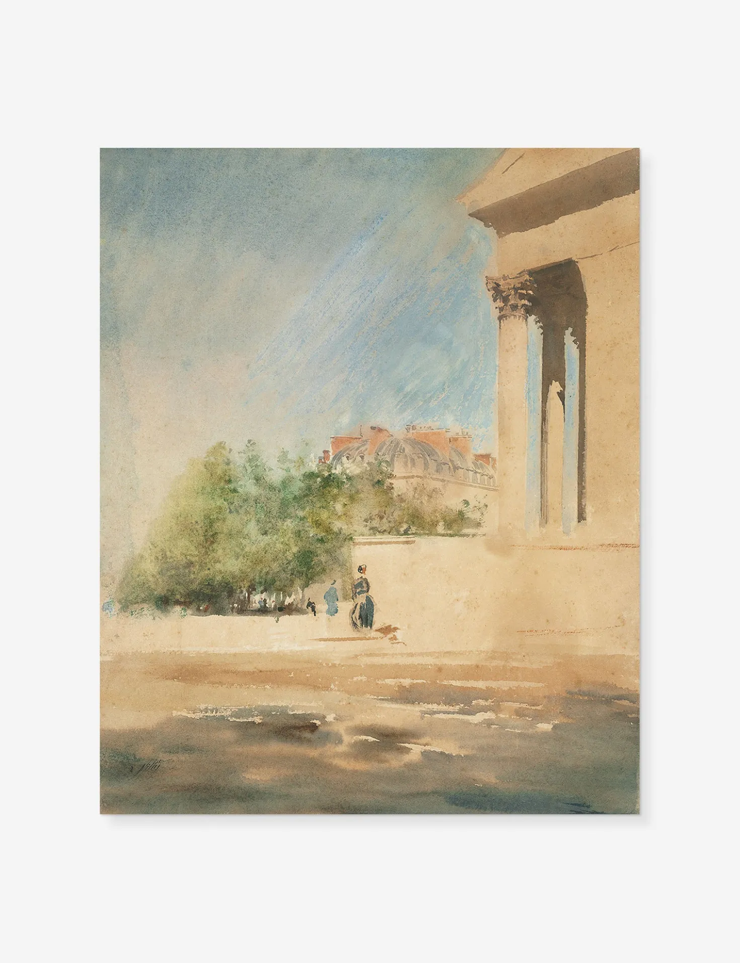 Place de la Madeleine II Print by Giuseppe De Nittis