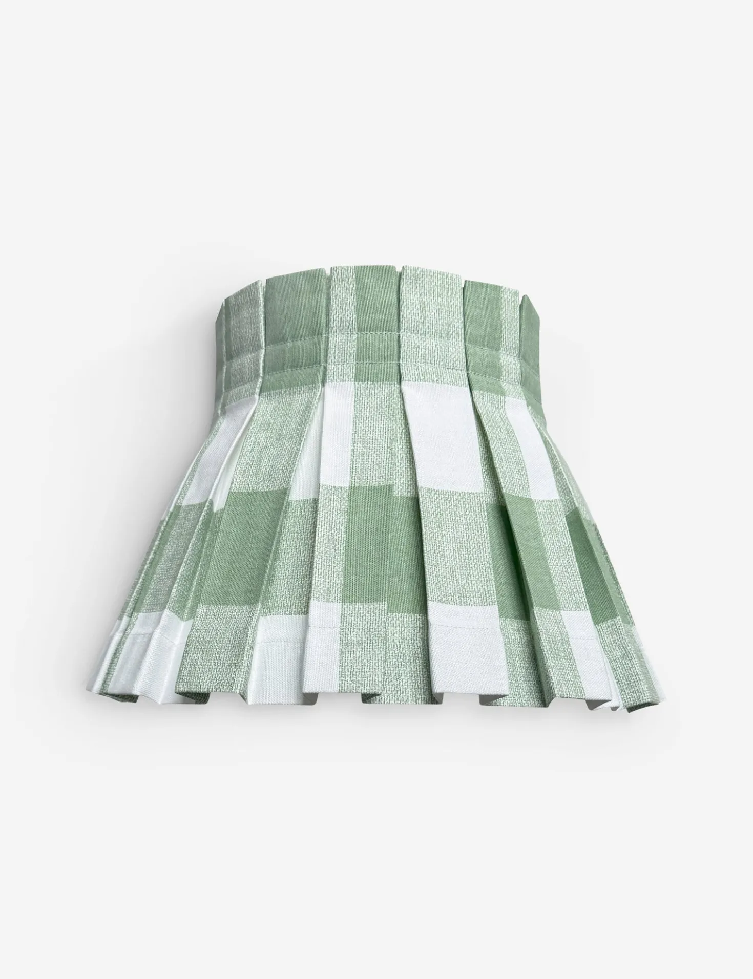 Plaid Classic Box Pleat Lampshade by Cielle Home