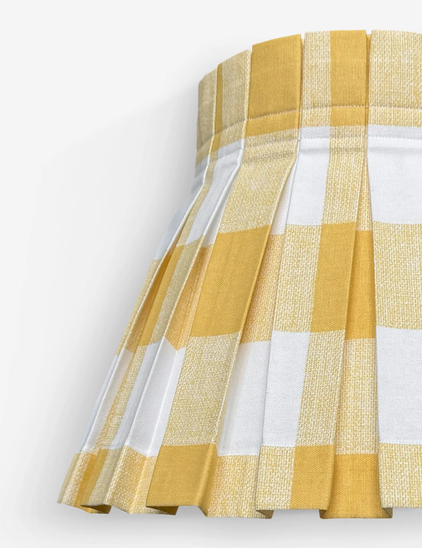 Plaid Classic Box Pleat Lampshade by Cielle Home