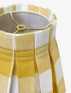 Plaid Classic Box Pleat Lampshade by Cielle Home
