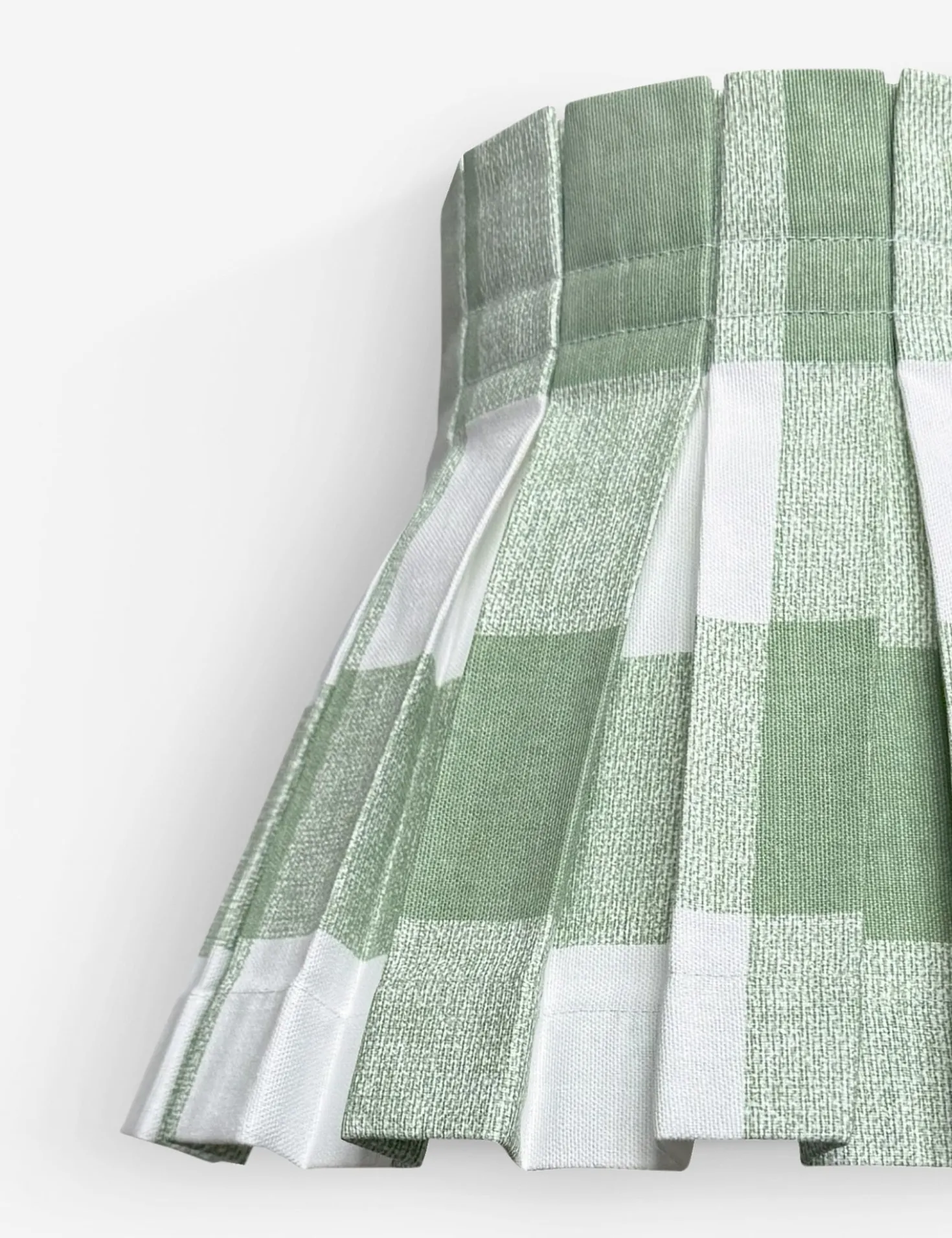 Plaid Classic Box Pleat Lampshade by Cielle Home