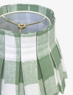 Plaid Classic Box Pleat Lampshade by Cielle Home