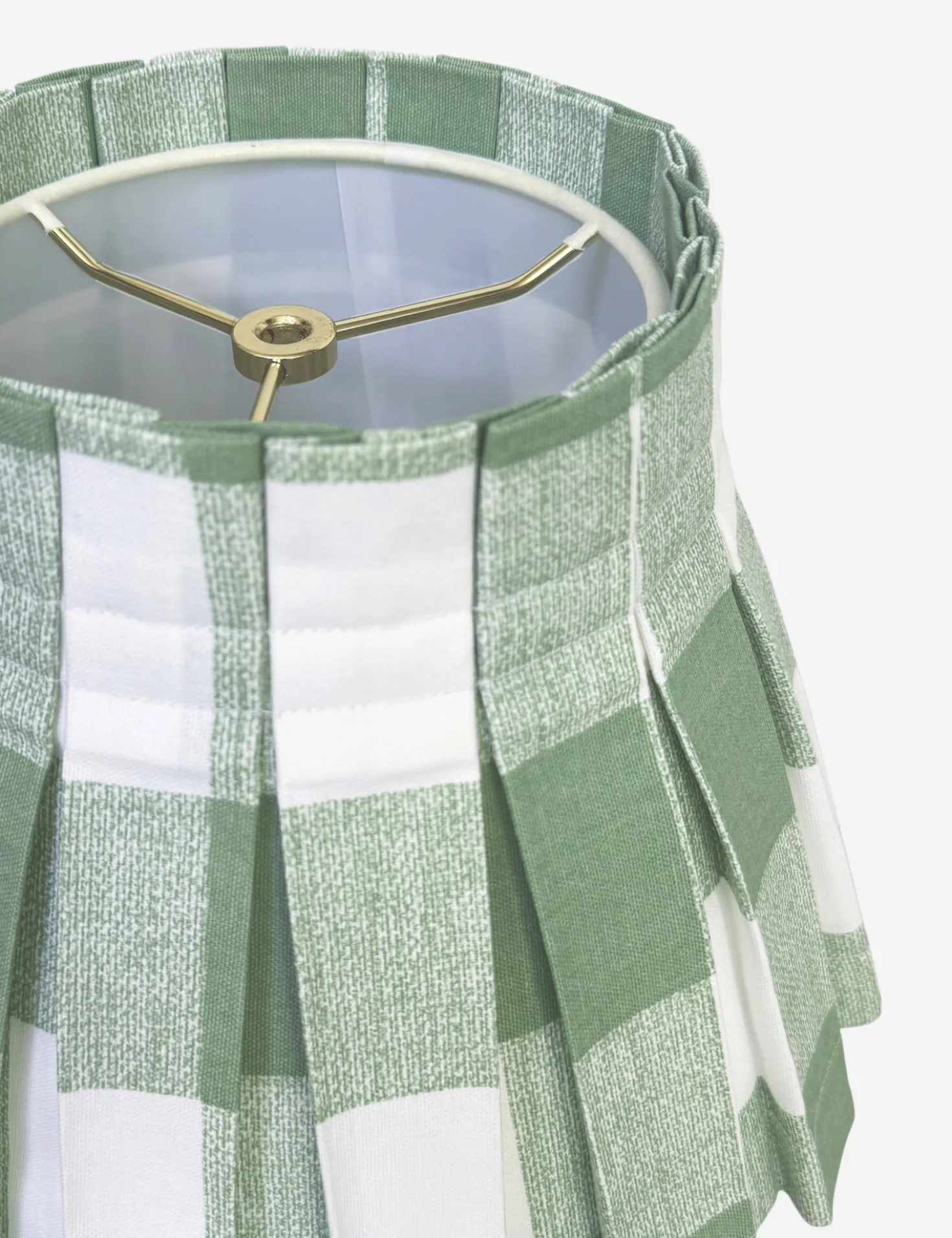 Plaid Classic Box Pleat Lampshade by Cielle Home