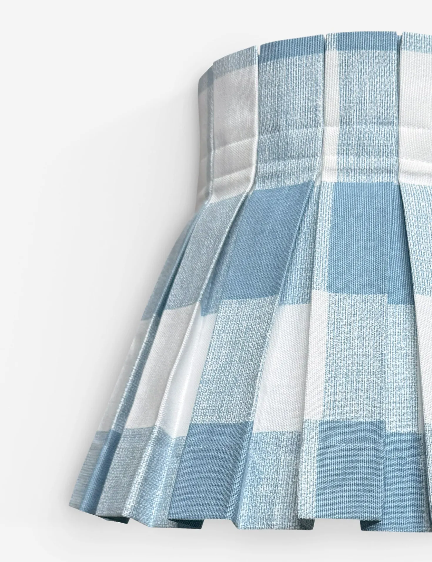 Plaid Classic Box Pleat Lampshade by Cielle Home
