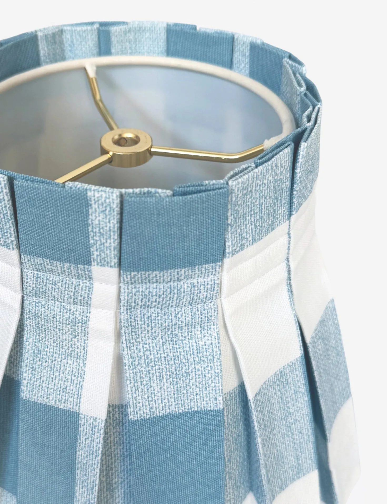Plaid Classic Box Pleat Lampshade by Cielle Home
