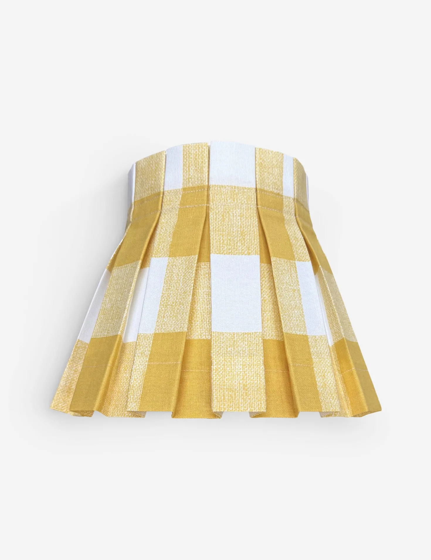 Plaid Classic Box Pleat Lampshade by Cielle Home