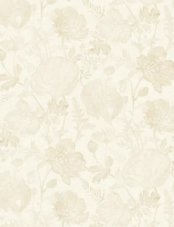 Poppies Textured Peel + Stick Wallpaper by Pure Salt