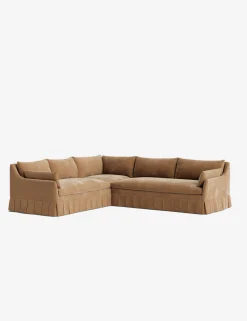 Portola Luxe Depth Pleated Corner Sectional Sofa