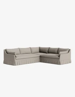 Portola Luxe Depth Pleated Corner Sectional Sofa