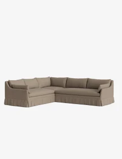 Portola Luxe Depth Pleated Corner Sectional Sofa