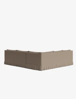 Portola Luxe Depth Pleated Corner Sectional Sofa