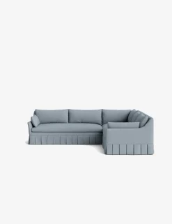 Portola Luxe Depth Pleated Corner Sectional Sofa