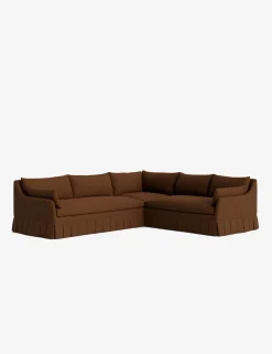 Portola Luxe Depth Pleated Corner Sectional Sofa