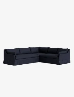 Portola Luxe Depth Pleated Corner Sectional Sofa