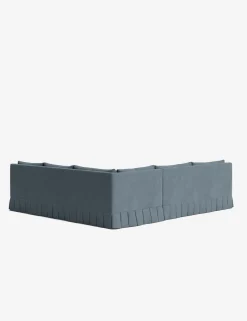 Portola Luxe Depth Pleated Corner Sectional Sofa