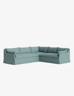 Portola Luxe Depth Pleated Corner Sectional Sofa