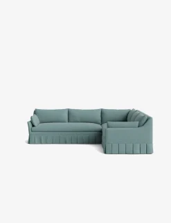 Portola Luxe Depth Pleated Corner Sectional Sofa
