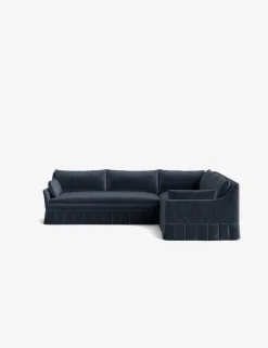 Portola Luxe Depth Pleated Corner Sectional Sofa