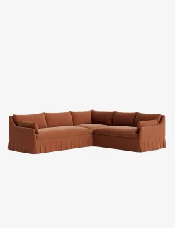Portola Luxe Depth Pleated Corner Sectional Sofa