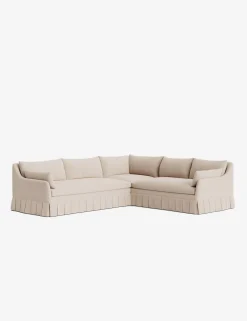 Portola Luxe Depth Pleated Corner Sectional Sofa
