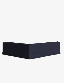 Portola Luxe Depth Pleated Corner Sectional Sofa
