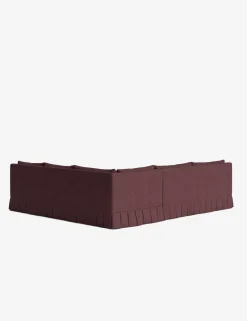 Portola Luxe Depth Pleated Corner Sectional Sofa