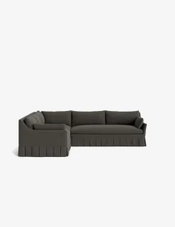 Portola Luxe Depth Pleated Corner Sectional Sofa