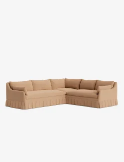 Portola Luxe Depth Pleated Corner Sectional Sofa