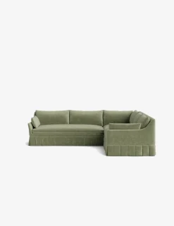 Portola Luxe Depth Pleated Corner Sectional Sofa