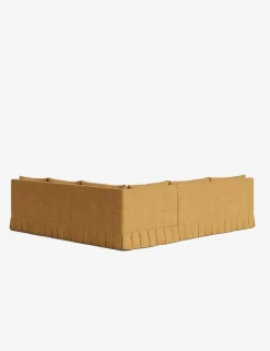 Portola Luxe Depth Pleated Corner Sectional Sofa