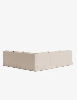 Portola Luxe Depth Pleated Corner Sectional Sofa
