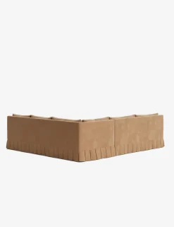Portola Luxe Depth Pleated Corner Sectional Sofa