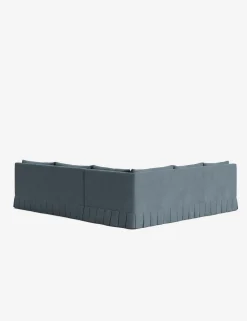 Portola Luxe Depth Pleated Corner Sectional Sofa