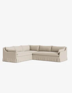 Portola Luxe Depth Pleated Corner Sectional Sofa