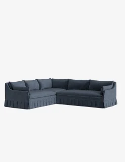 Portola Luxe Depth Pleated Corner Sectional Sofa