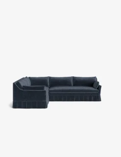 Portola Luxe Depth Pleated Corner Sectional Sofa