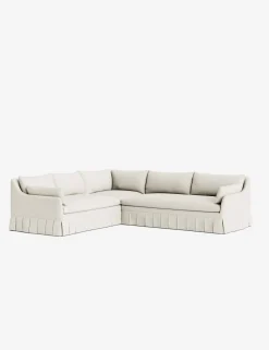 Portola Luxe Depth Pleated Corner Sectional Sofa