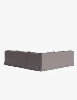Portola Luxe Depth Pleated Corner Sectional Sofa