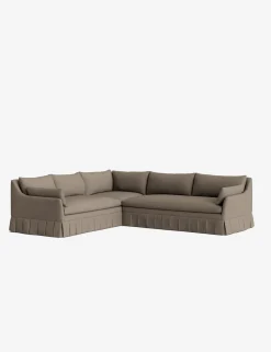 Portola Luxe Depth Pleated Corner Sectional Sofa