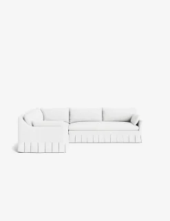 Portola Luxe Depth Pleated Corner Sectional Sofa