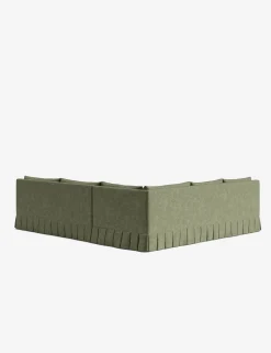 Portola Luxe Depth Pleated Corner Sectional Sofa