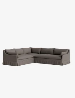 Portola Luxe Depth Pleated Corner Sectional Sofa