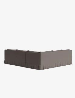 Portola Luxe Depth Pleated Corner Sectional Sofa