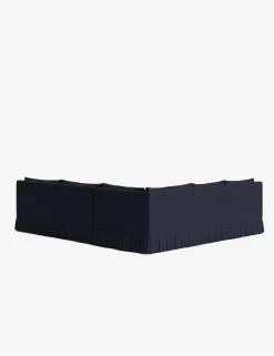 Portola Luxe Depth Pleated Corner Sectional Sofa