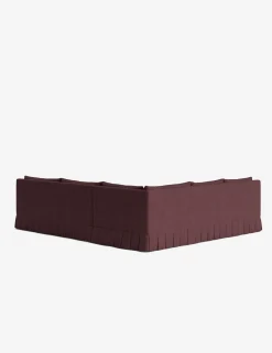 Portola Luxe Depth Pleated Corner Sectional Sofa
